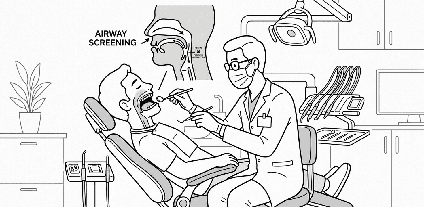 الكشف عن انقطاع التنفس أثناء النوم في ممارسة طب الأسنان: دليل قائم على الأدلة